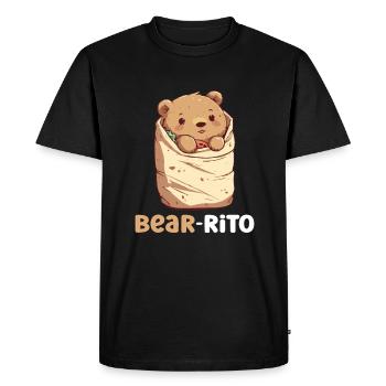Grizzly Bear Brown Bear - Men's Premium Organic T-Shirt - black - Front - Nico (187cm)