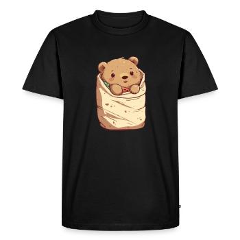 Grizzly Bear Brown Bear - Men's Premium Organic T-Shirt - black - Front - Nico (187cm)