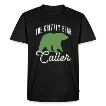Grizzly Ours brun Ours brun - T-shirt Premium bio Homme - noir - Devant - Nico (187cm)