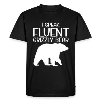 Grizzly Bear Brown Bear - Men's Premium Organic T-Shirt - black - Front - Nico (187cm)