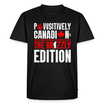 Grizzly Bear Canada Brown Bear Bear - Men's Premium Organic T-Shirt - black - Front - Nico (187cm)