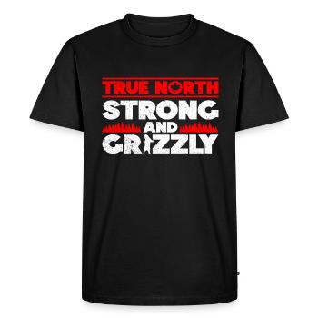 Grizzly Bear Canada Brown Bear Bear - Men's Premium Organic T-Shirt - black - Front - Nico (187cm)