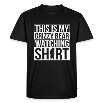 Grizzly Bear Brown Bear Bear - Men's Premium Organic T-Shirt - black - Front - Nico (187cm)