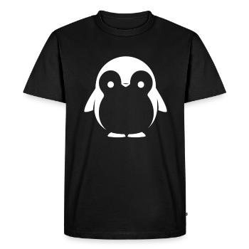 Penguin Kawaii Penguin Cute - Men's Premium Organic T-Shirt - black - Front - Nico (187cm)
