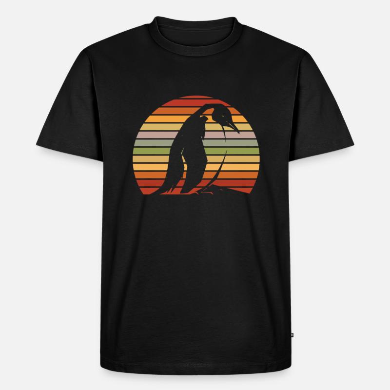 Pinguin Kawaii Pinguin Niedlich - Männer Premium Bio T-Shirt - Schwarz