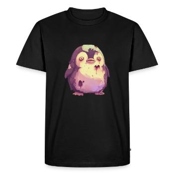 Penguin Halloween Penguin Cute - Men's Premium Organic T-Shirt - black - Front - Nico (187cm)