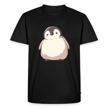 Penguin Kawaii Penguin Cute - Men's Premium Organic T-Shirt - black - Front - Nico (187cm)