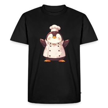 Pingouin Kawaii Pingouin Mignon - T-shirt Premium bio Homme - noir - Devant - Nico (187cm)