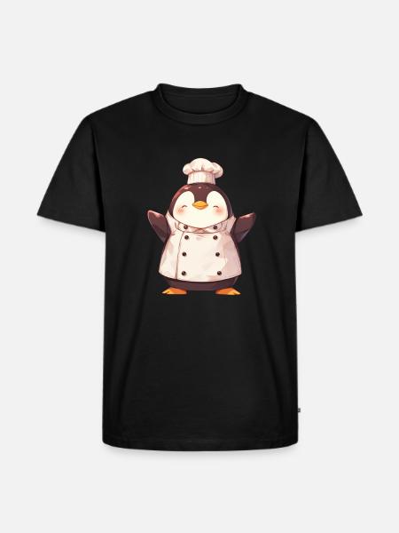 Pingouin Kawaii Pingouin Mignon - T-shirt Premium bio Homme - noir