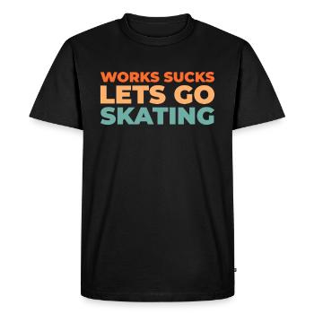 Figure skating figure skater - Men's Premium Organic T-Shirt - black - Front - Nico (187cm)