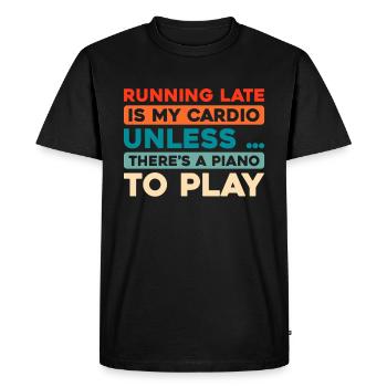 Pianiste Klavier Piano - T-shirt Premium bio Homme - noir - Devant - Nico (187cm)