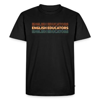 English Teacher English Teacher Team - Men's Premium Organic T-Shirt - black - Front - Nico (187cm)