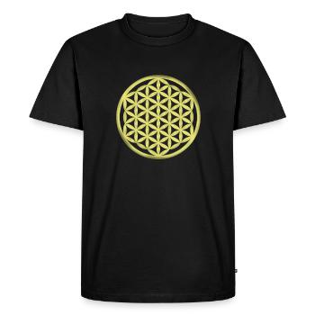 Fleur de vie / Fleur de vie / Fleur de vie - T-shirt Premium bio Homme - noir - Devant - Nico (187cm)