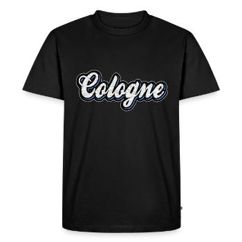 Cologne Lettering Vintage Colonia Kölsch Fan Cologne - Men's Premium Organic T-Shirt - black - Front - Nico (187cm)