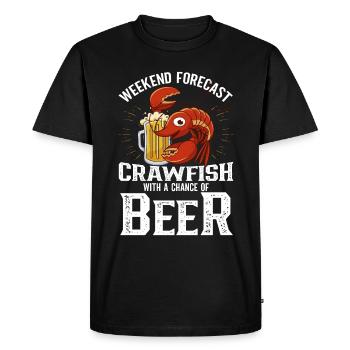Cuisine cajun et écrevisse homard - T-shirt Premium bio Homme - noir - Devant - Nico (187cm)
