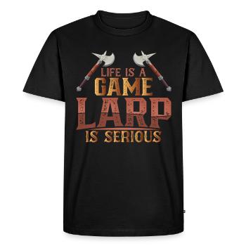 Live Action Jeu de rôle Larp Larper Fantasy - T-shirt Premium bio Homme - noir - Devant - Nico (187cm)