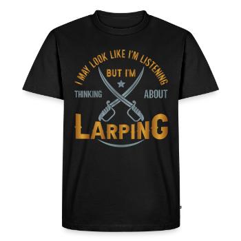 Live Action Jeu de rôle Larp Larper Fantasy - T-shirt Premium bio Homme - noir - Devant - Nico (187cm)