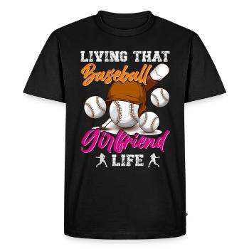 Baseball Player Baseball Player Baseball Team - Men's Premium Organic T-Shirt - black - Front - Nico (187cm)