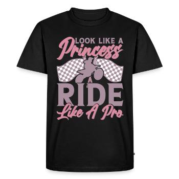 Motocross Filles Motocross Tout-terrain Dirt Bike - T-shirt Premium bio Homme - noir - Devant - Nico (187cm)