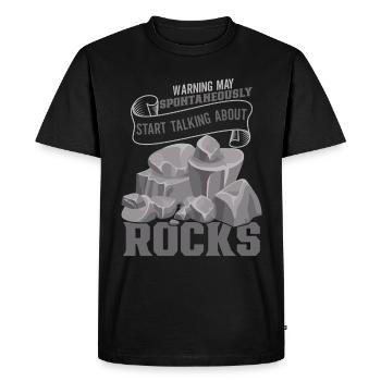 Géologie - T-shirt Premium bio Homme - noir - Devant - Nico (187cm)