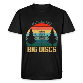 Freestyle Frisbee Disc Golf Frisbee Competition - Men's Premium Organic T-Shirt - black - Front - Nico (187cm)