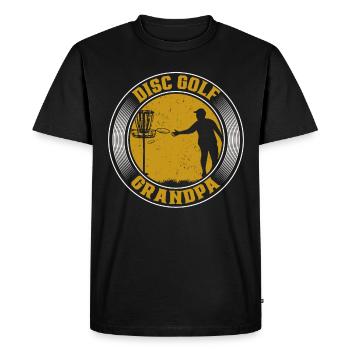 Frisbee Player Disc Golf Frisbee Competition - Men's Premium Organic T-Shirt - black - Front - Nico (187cm)