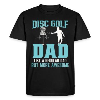 Frisbee Player Disc Golf Frisbee Competition - Men's Premium Organic T-Shirt - black - Front - Nico (187cm)