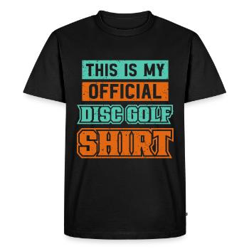 Frisbee Player Disc Golf Frisbee Competition - Men's Premium Organic T-Shirt - black - Front - Nico (187cm)