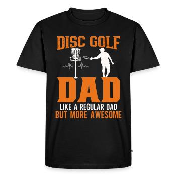 Frisbee Player Disc Golf Frisbee Competition - Men's Premium Organic T-Shirt - black - Front - Nico (187cm)