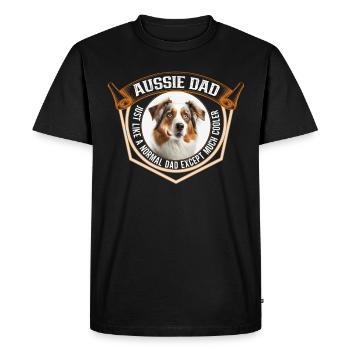 Berger australien, mère australienne - T-shirt Premium bio Homme - noir - Devant - Nico (187cm)
