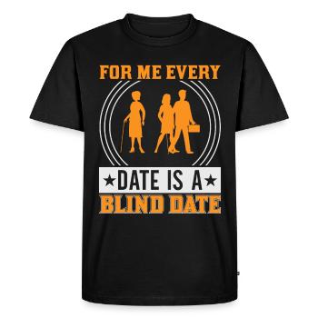 Blindness consciousness Blind by law - Men's Premium Organic T-Shirt - black - Front - Nico (187cm)