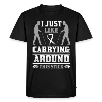 Blindness consciousness Blind by law - Men's Premium Organic T-Shirt - black - Front - Nico (187cm)