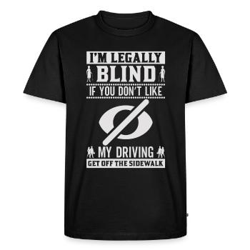 Blindness consciousness Blind by law - Men's Premium Organic T-Shirt - black - Front - Nico (187cm)