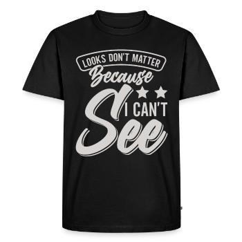 Blind Blindness Awareness Visual Impairment - Men's Premium Organic T-Shirt - black - Front - Nico (187cm)