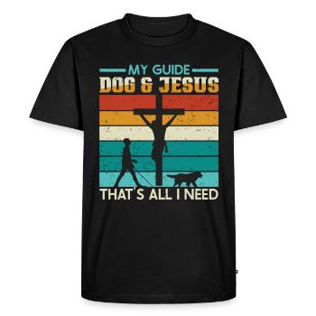 Blind Blindness Awareness Visual Impairment - Men's Premium Organic T-Shirt - black - Front - Nico (187cm)