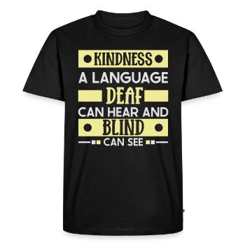 Blind Blindness Awareness Visual Impairment - Men's Premium Organic T-Shirt - black - Front - Nico (187cm)
