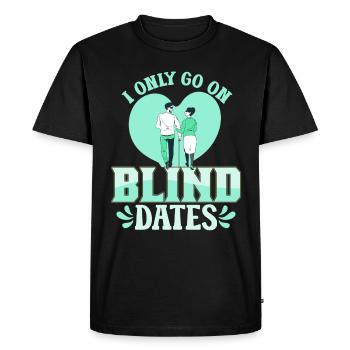 Blind Blindness Awareness Visual Impairment - Men's Premium Organic T-Shirt - black - Front - Nico (187cm)