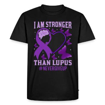 Lupus Awareness Month - Men's Premium Organic T-Shirt - black - Front - Nico (187cm)
