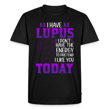 Lupus Awareness Month - Men's Premium Organic T-Shirt - black - Front - Nico (187cm)