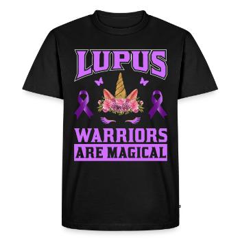 Lupus Awareness Month - Men's Premium Organic T-Shirt - black - Front - Nico (187cm)