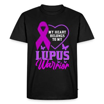 Lupus Awareness Month - Men's Premium Organic T-Shirt - black - Front - Nico (187cm)