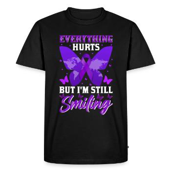 Lupus Awareness Month - Men's Premium Organic T-Shirt - black - Front - Nico (187cm)