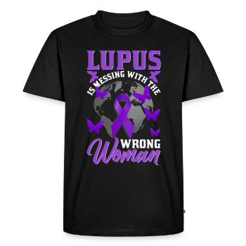 Lupus Awareness Month - Men's Premium Organic T-Shirt - black - Front - Nico (187cm)