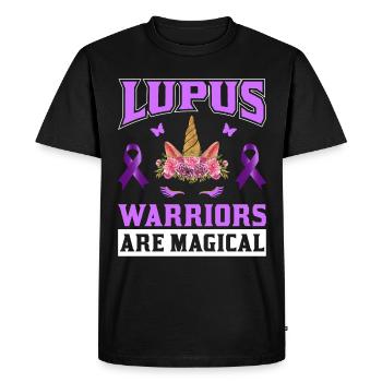 Lupus Awareness Month - Men's Premium Organic T-Shirt - black - Front - Nico (187cm)