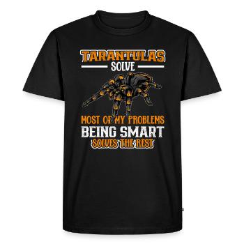 Tarentule Tarentule Tarentule Animal de compagnie - T-shirt Premium bio Homme - noir - Devant - Nico (187cm)