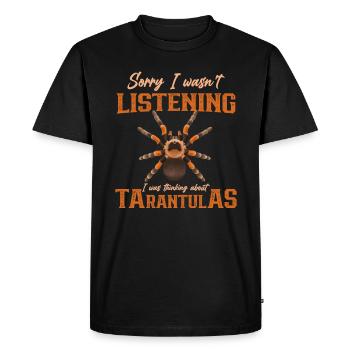 Tarentule Tarentule Tarentule Animal de compagnie - T-shirt Premium bio Homme - noir - Devant - Nico (187cm)