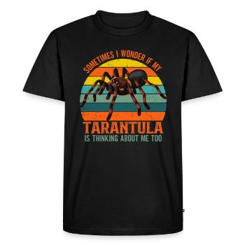 Tarentule Tarentule Tarentule Animal de compagnie - T-shirt Premium bio Homme - noir - Devant - Nico (187cm)