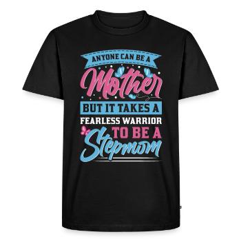 Belle-mère - T-shirt Premium bio Homme - noir - Devant - Nico (187cm)