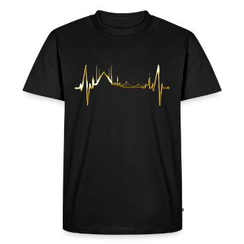 Istanbul Skyline Heartbeat Turquie J’aime Türkiye - T-shirt Premium bio Homme - noir - Devant - Nico (187cm)