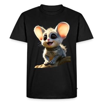 Galago Bush Baby Monkey Galagos Monkey Cute Galago - Men's Premium Organic T-Shirt - black - Front - Nico (187cm)